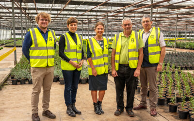 Trudy Harrison MP for Copeland and Defra minister, visits Greenwood Plants to discuss its peat-free growing success